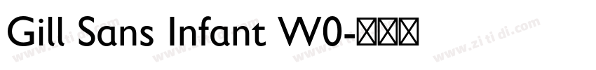 Gill Sans Infant W0字体转换